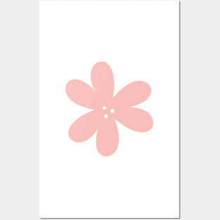 Cute Abstract Flower - Blush pink Posters and Art